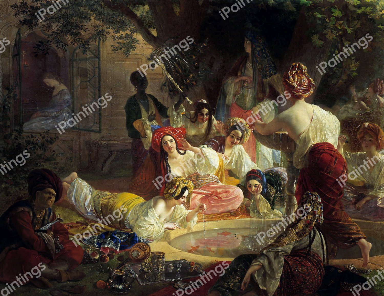 Bahchisaraiskiy Fountain. The painting by Karl Pavlovich Bryullov