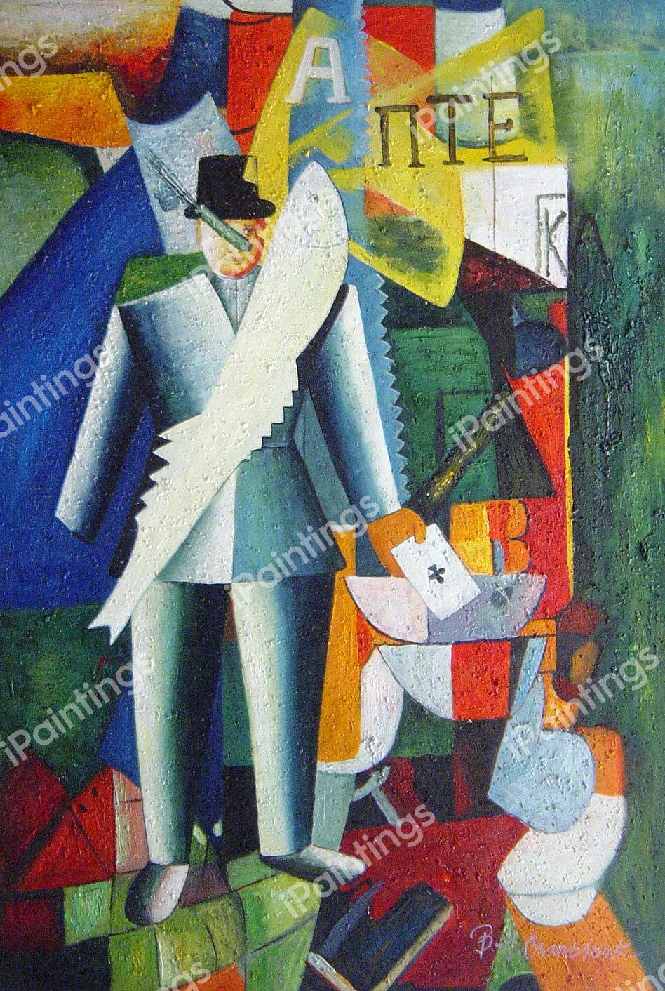 The Aviator. The painting by Kasimir Malevich