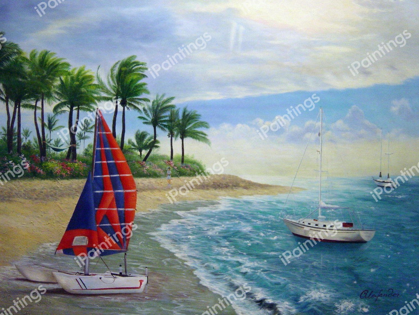 Kauai Shore. The painting by Our Originals