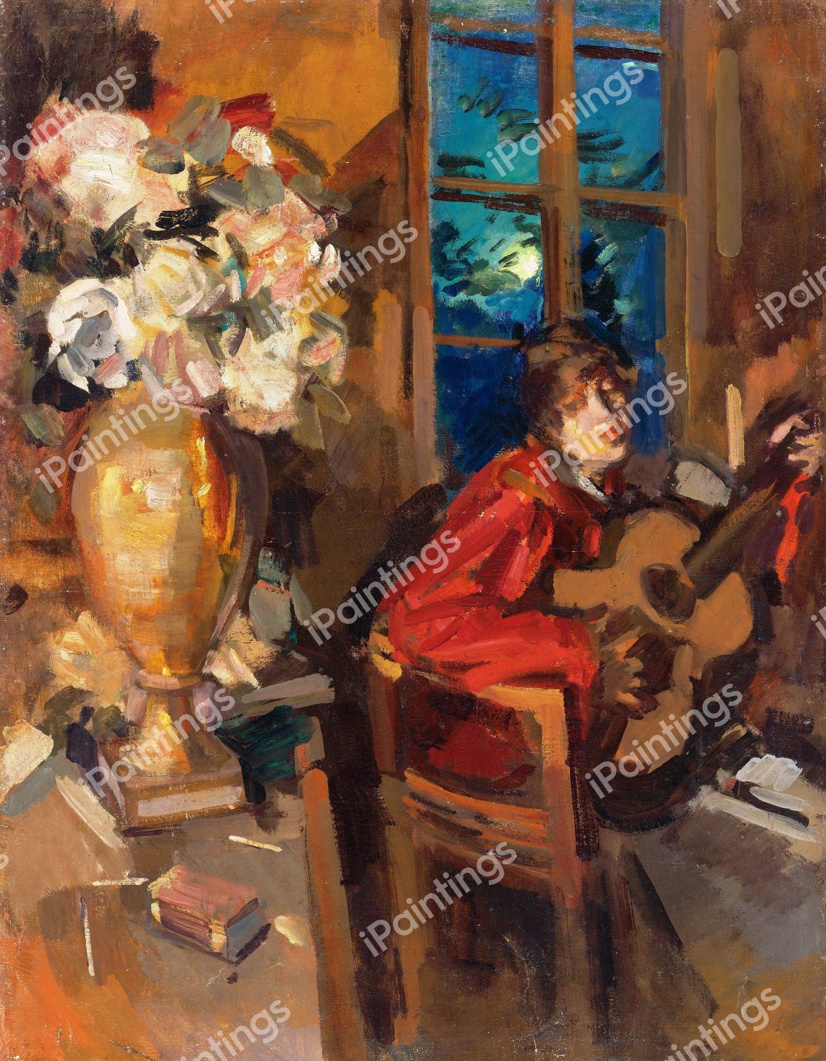 Evening Serenade, 1916. The painting by Konstantin Korovin
