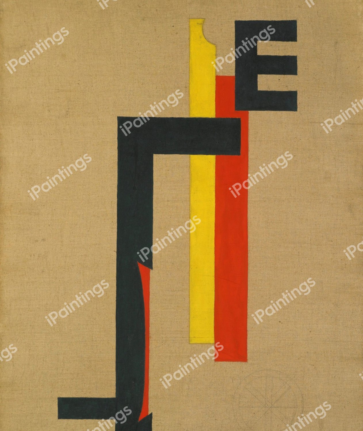 E-Bild (E Picture), 1921. The painting by Laszlo Moholy-Nagy