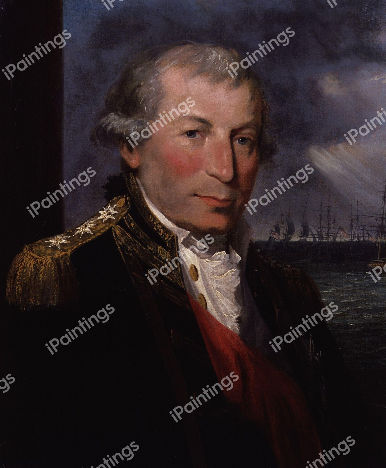 John Jervis, Earl of St Vincent. The painting by Lemuel Francis Abbott