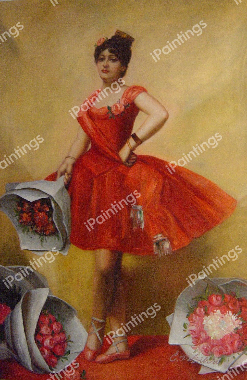 Prima Ballerina. The painting by Leon Francois Comere