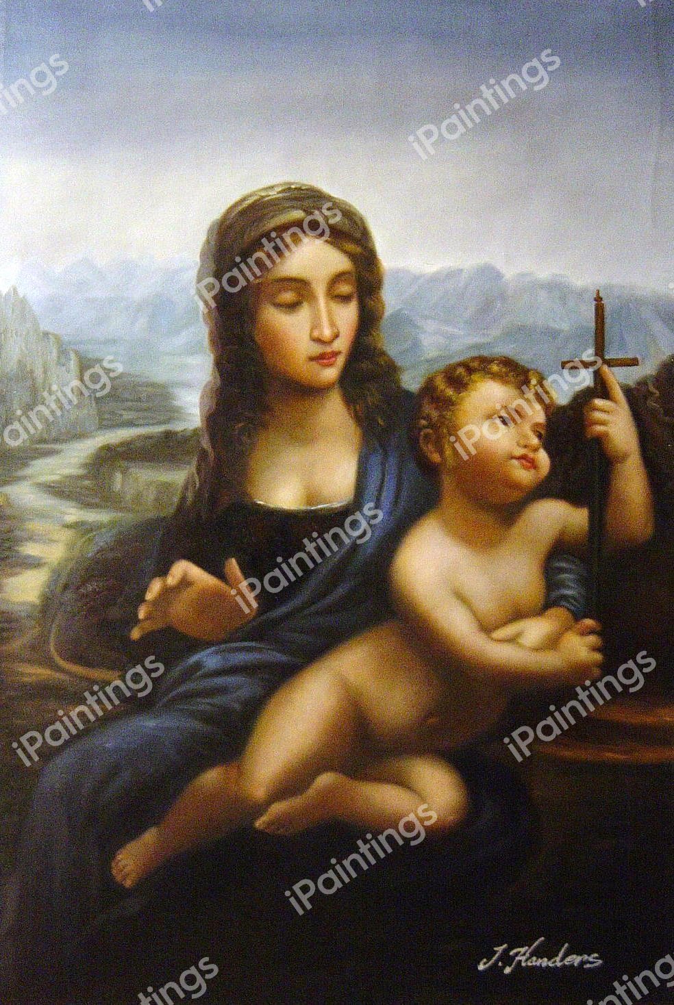 Madonna With The Yarnwinder. The painting by Leonardo Da Vinci