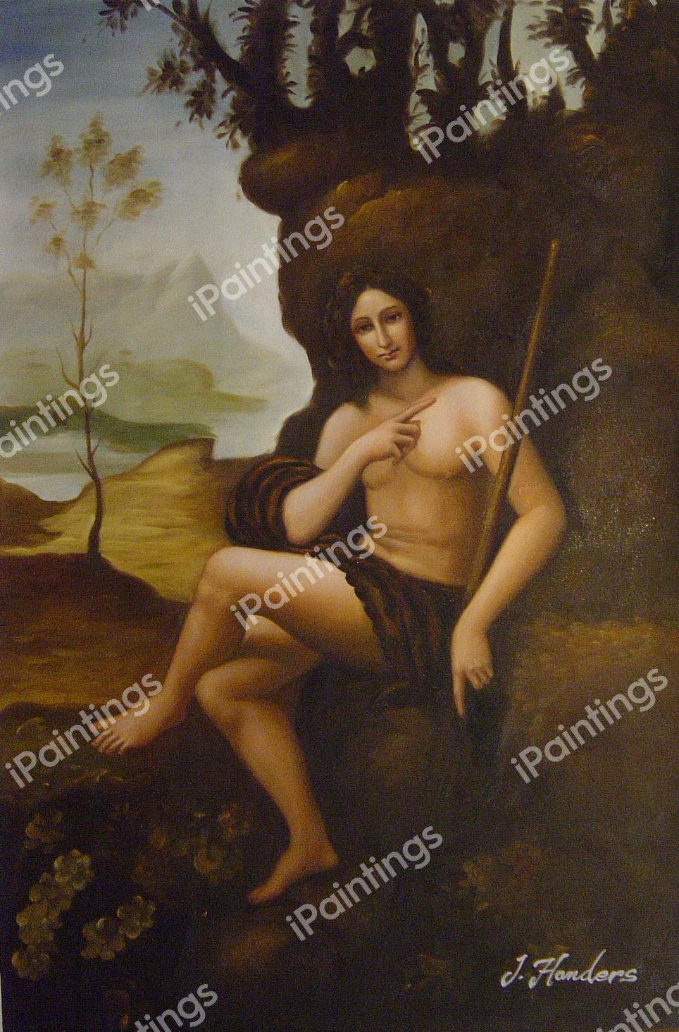 St John In The Wilderness. The painting by Leonardo Da Vinci