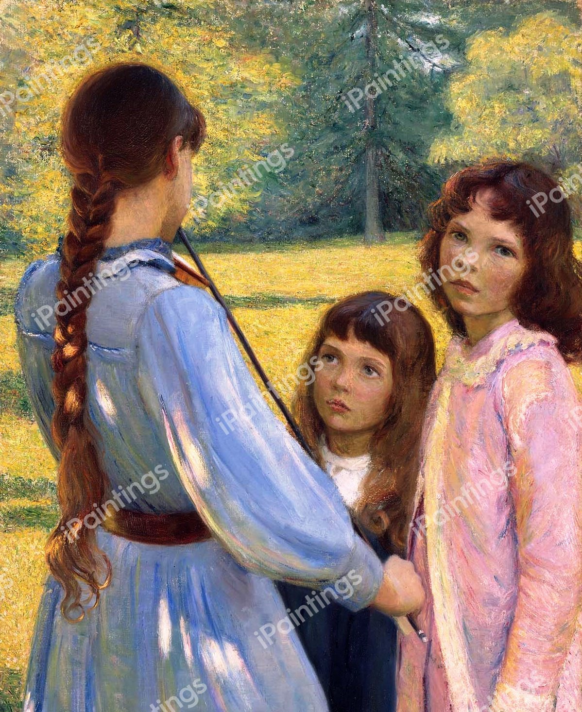 Open Air Concert. The painting by Lilla Cabot Perry