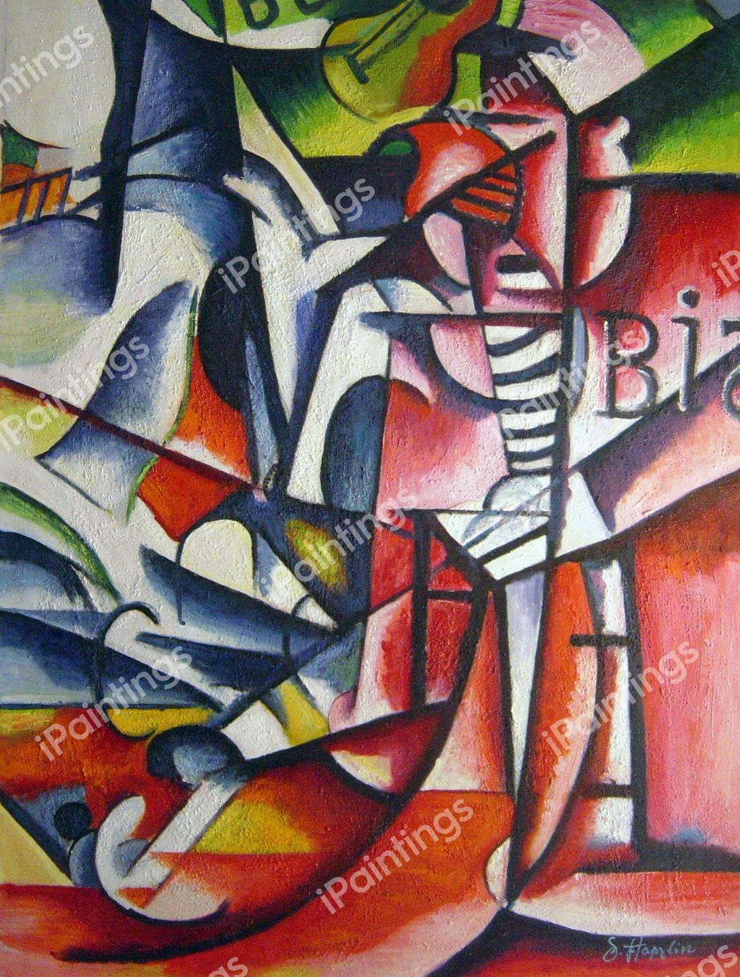 Portrait of a Woman. The painting by Liubov Sergeyevna Popova