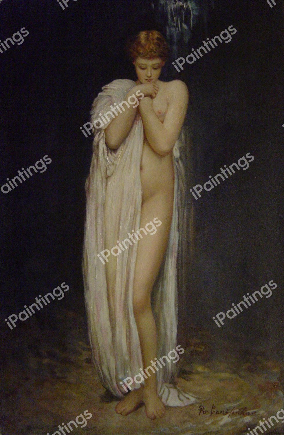 Bather. The painting by Lord Frederic Leighton