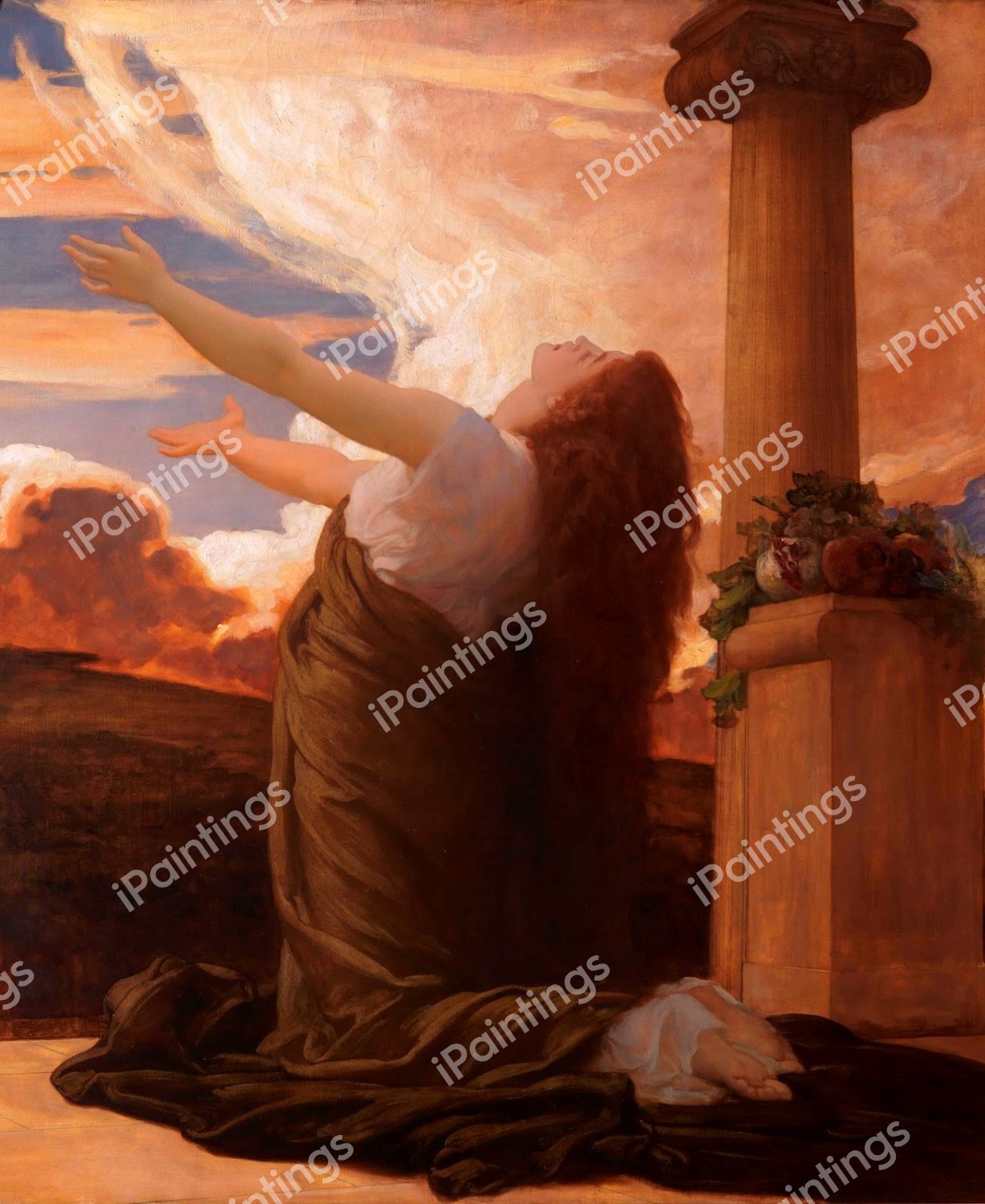 Clytie. The painting by Lord Frederic Leighton