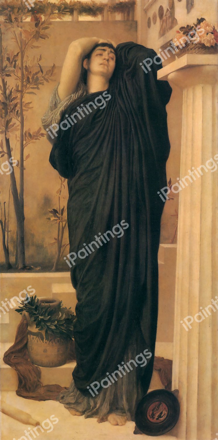 Electra at the Tomb of Agamemnon. The painting by Lord Frederic Leighton
