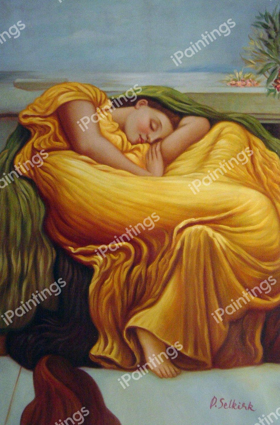 Flaming June. The painting by Lord Frederic Leighton