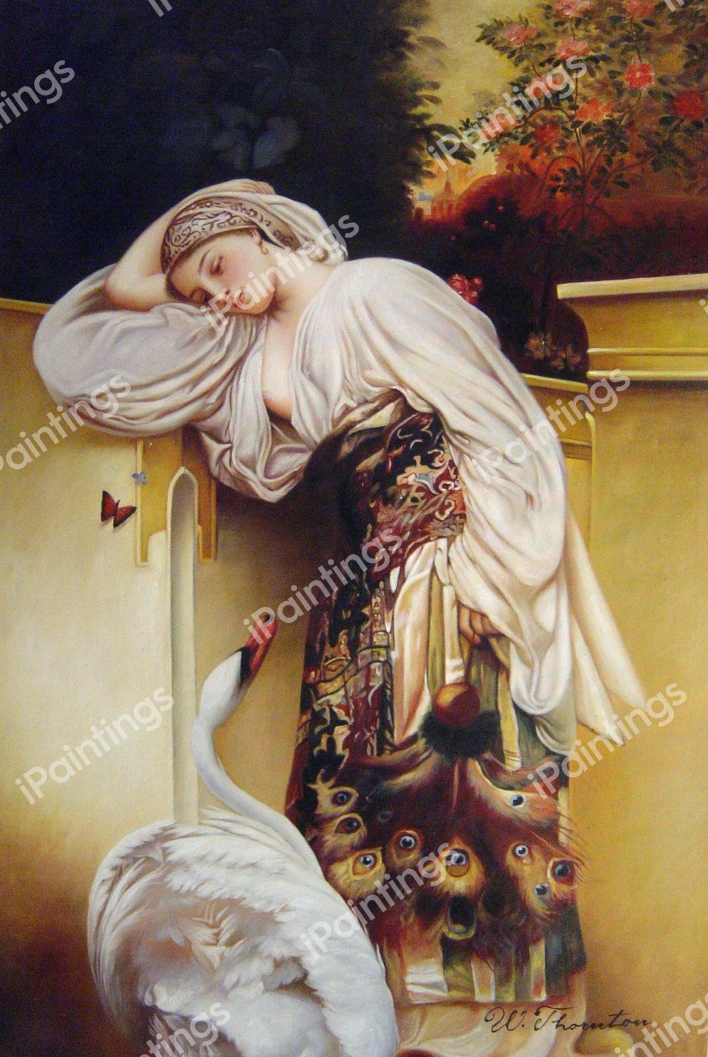 Odalisque. The painting by Lord Frederic Leighton