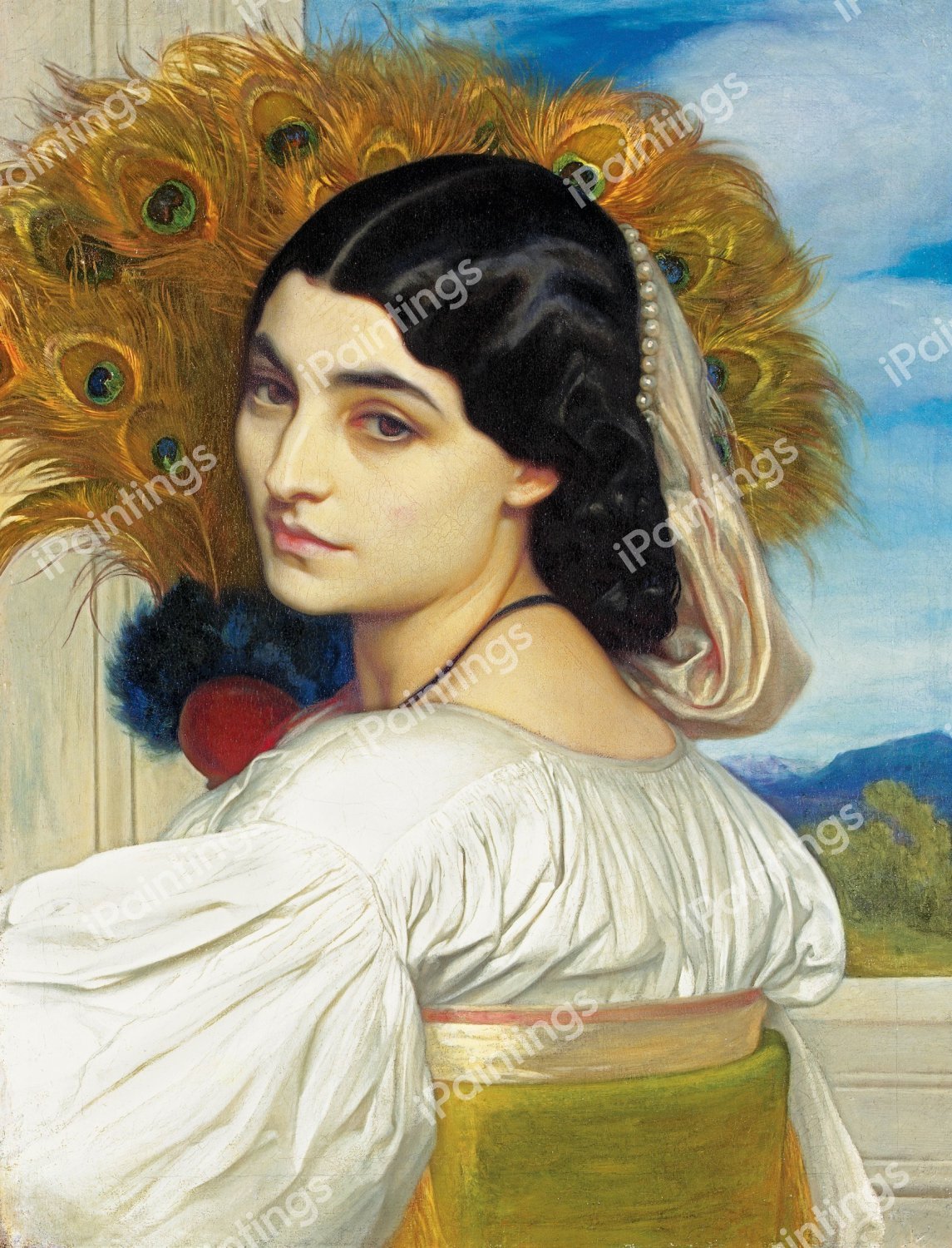 Pavonia. The painting by Lord Frederic Leighton