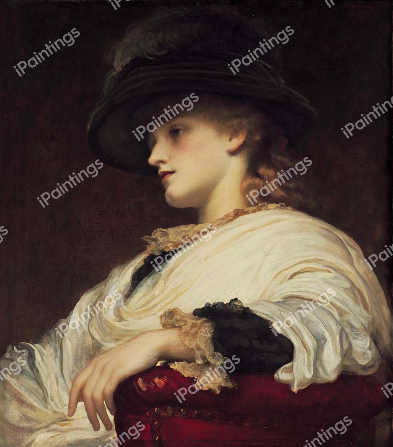 Phoebe. The painting by Lord Frederic Leighton