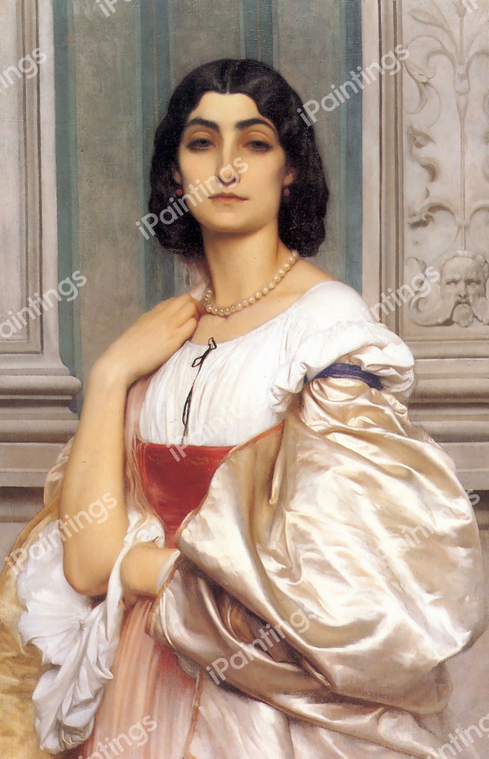 Roman Lady. The painting by Lord Frederic Leighton