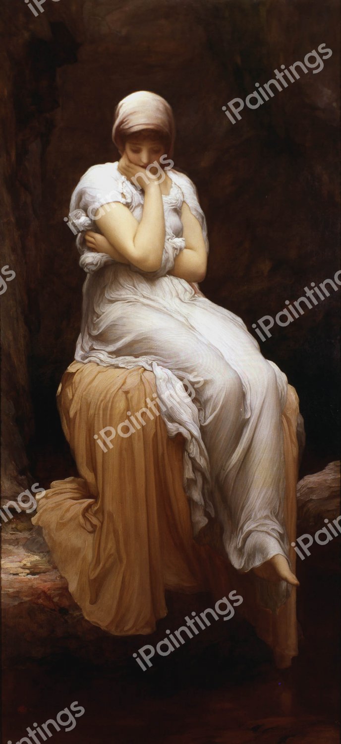 Solitude. The painting by Lord Frederic Leighton
