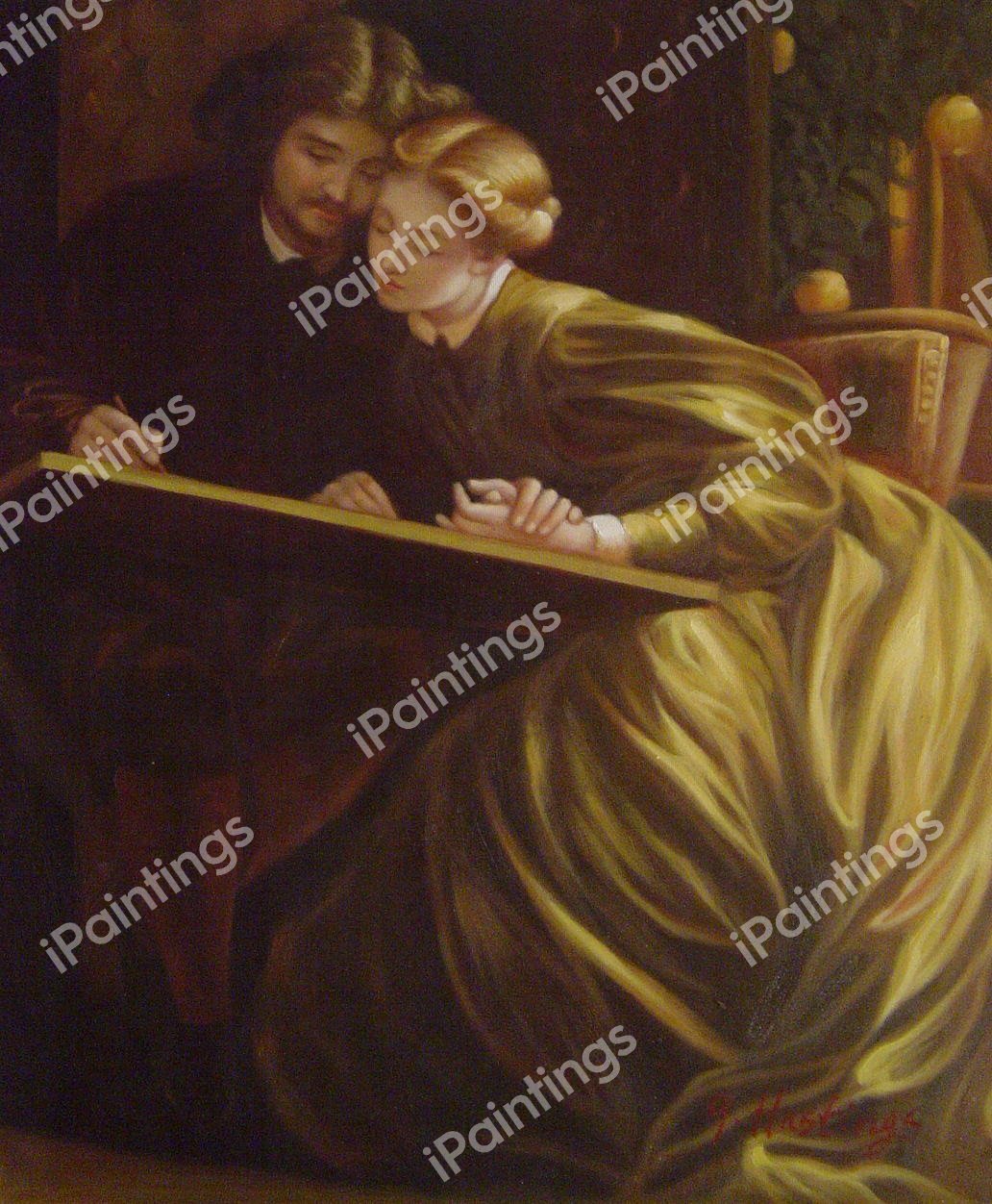 The Artist&#39s Honeymoon. The painting by Lord Frederic Leighton