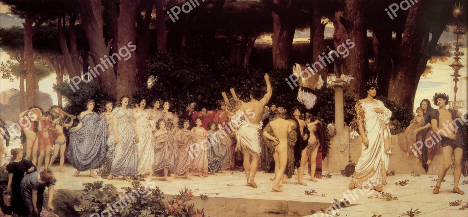 The Daphnephoria. The painting by Lord Frederic Leighton