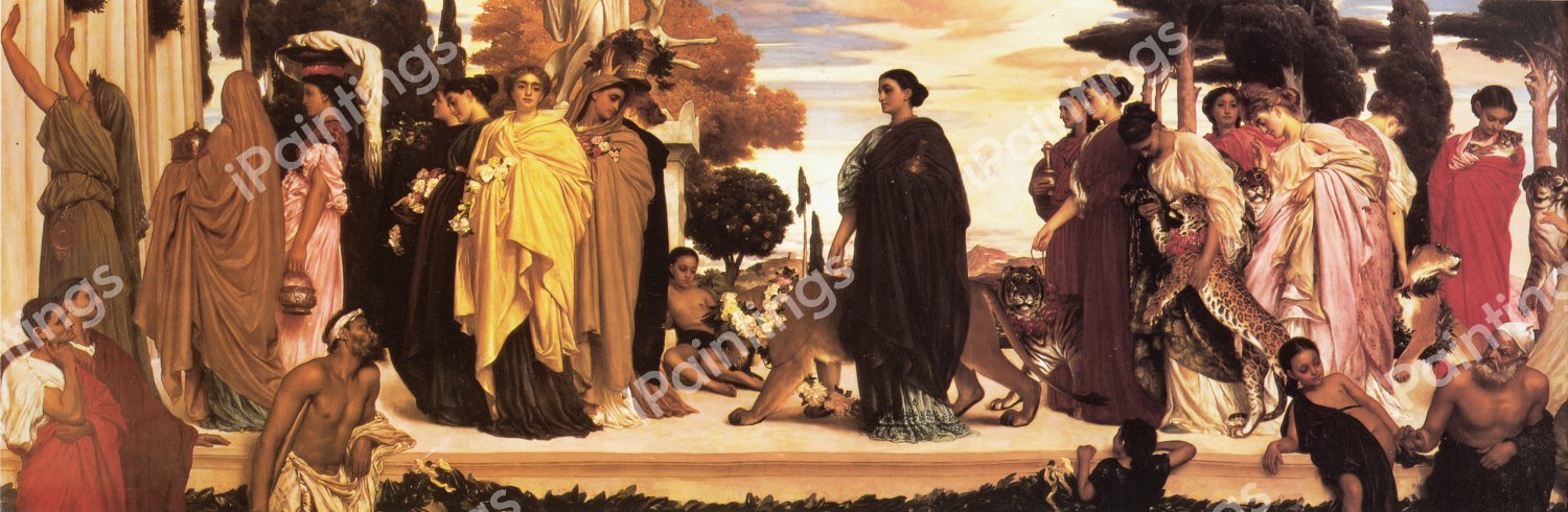 The Syracusan Bride. The painting by Lord Frederic Leighton