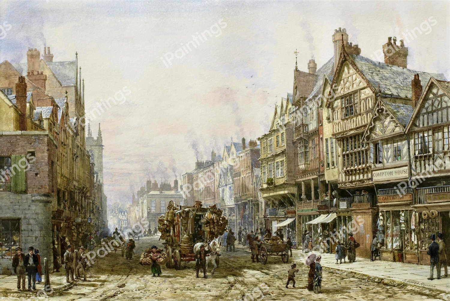 Chester. The painting by Louise Ingram Rayner
