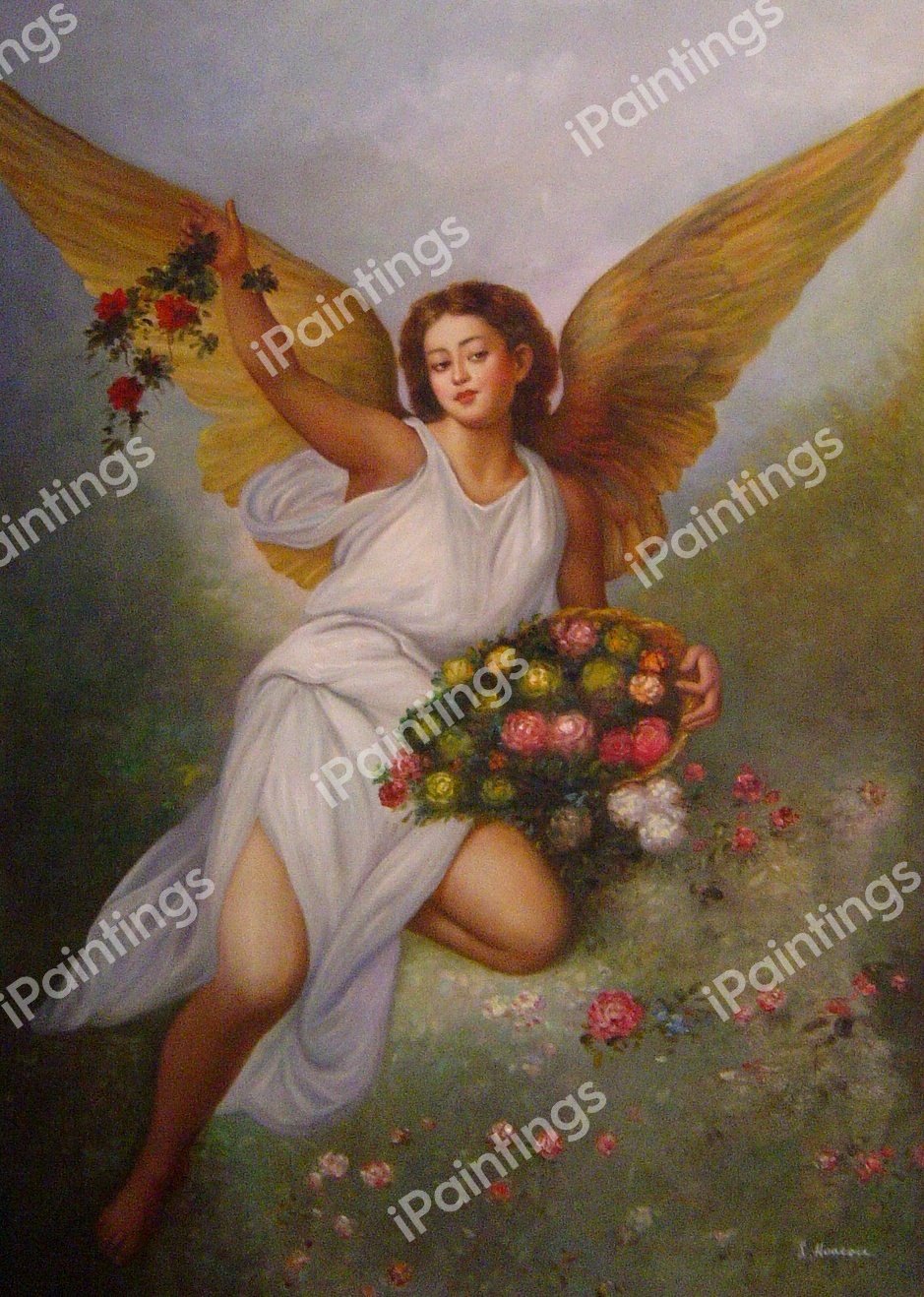 The Peace. The painting by Ludwig Knaus