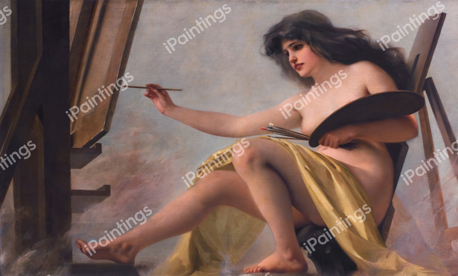 An Allegory of Art. The painting by Luis Ricardo Falero