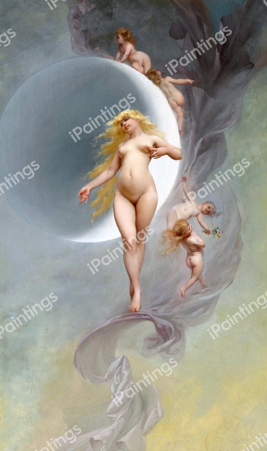 The Planet Venus. The painting by Luis Ricardo Falero