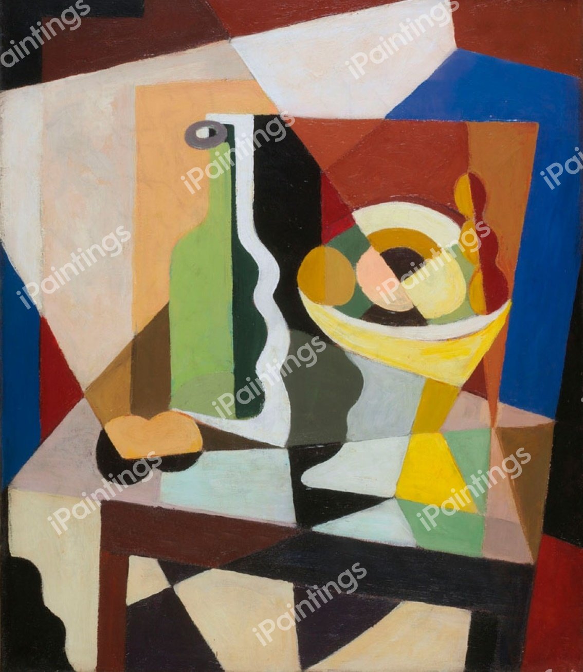 Cubist Still Life, 1917. The painting by Maria Blanchard
