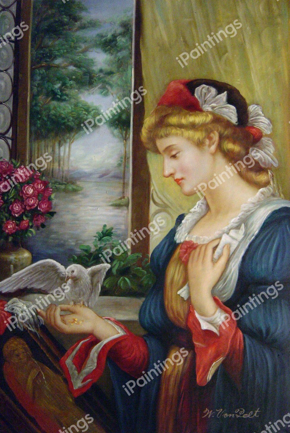 Love's Messenger. The painting by Marie Spartali Stillman