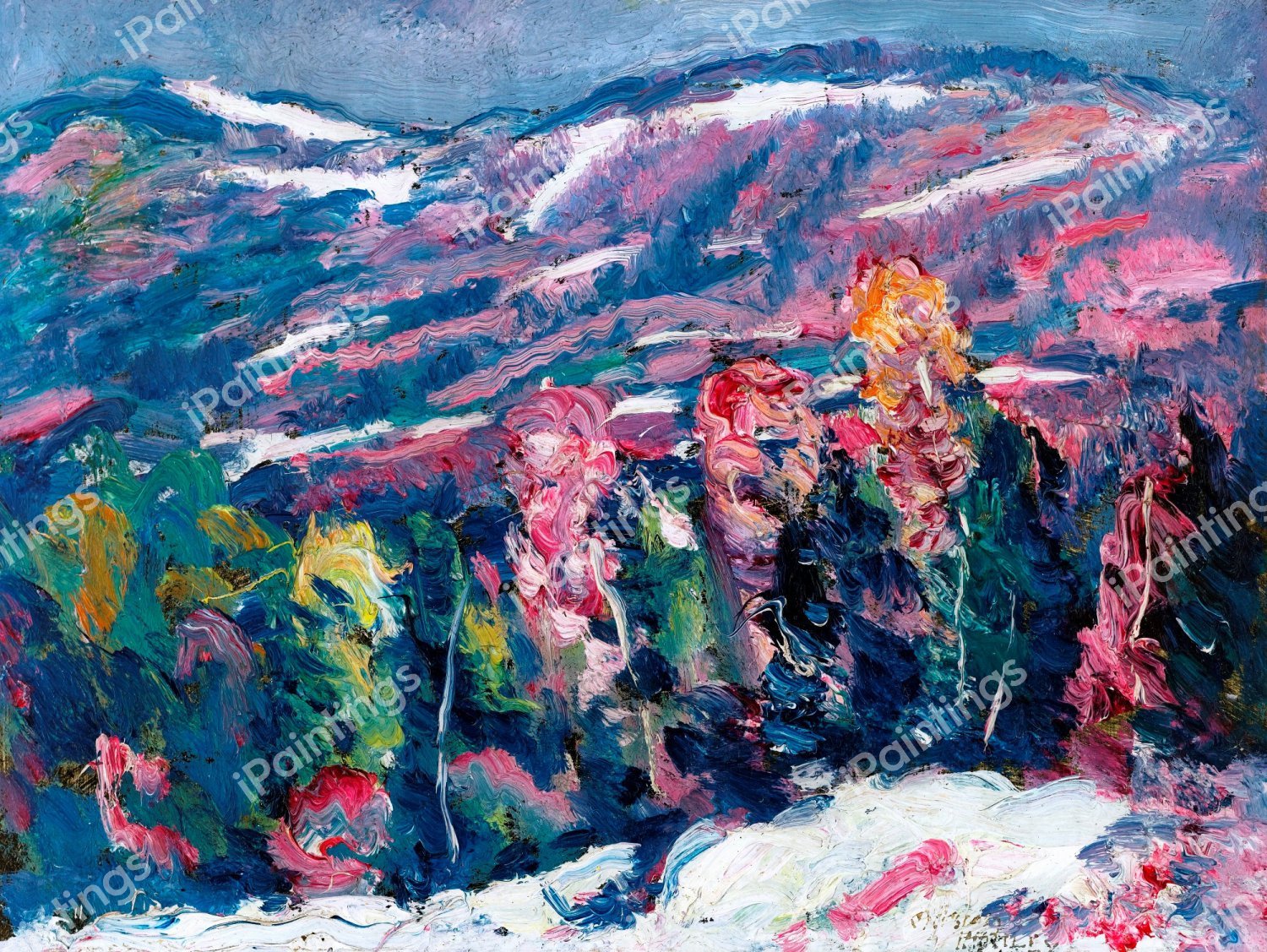 A Song of Winter. The painting by Marsden Hartley
