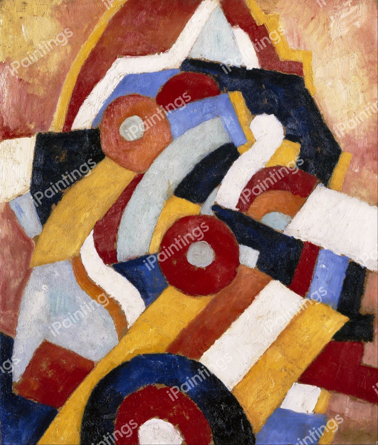 Abstraction. The painting by Marsden Hartley