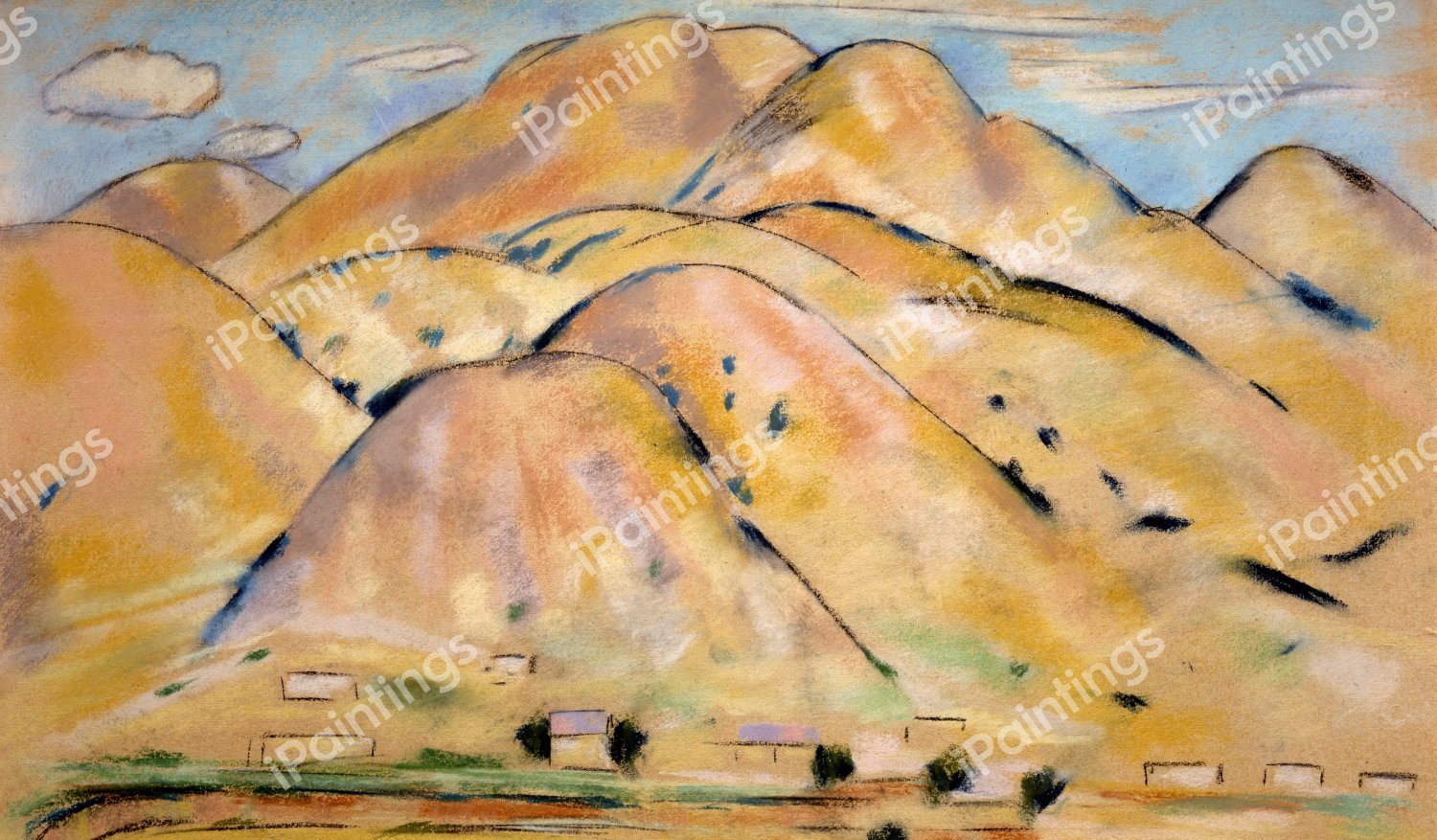 Arroyo Hondo. The painting by Marsden Hartley