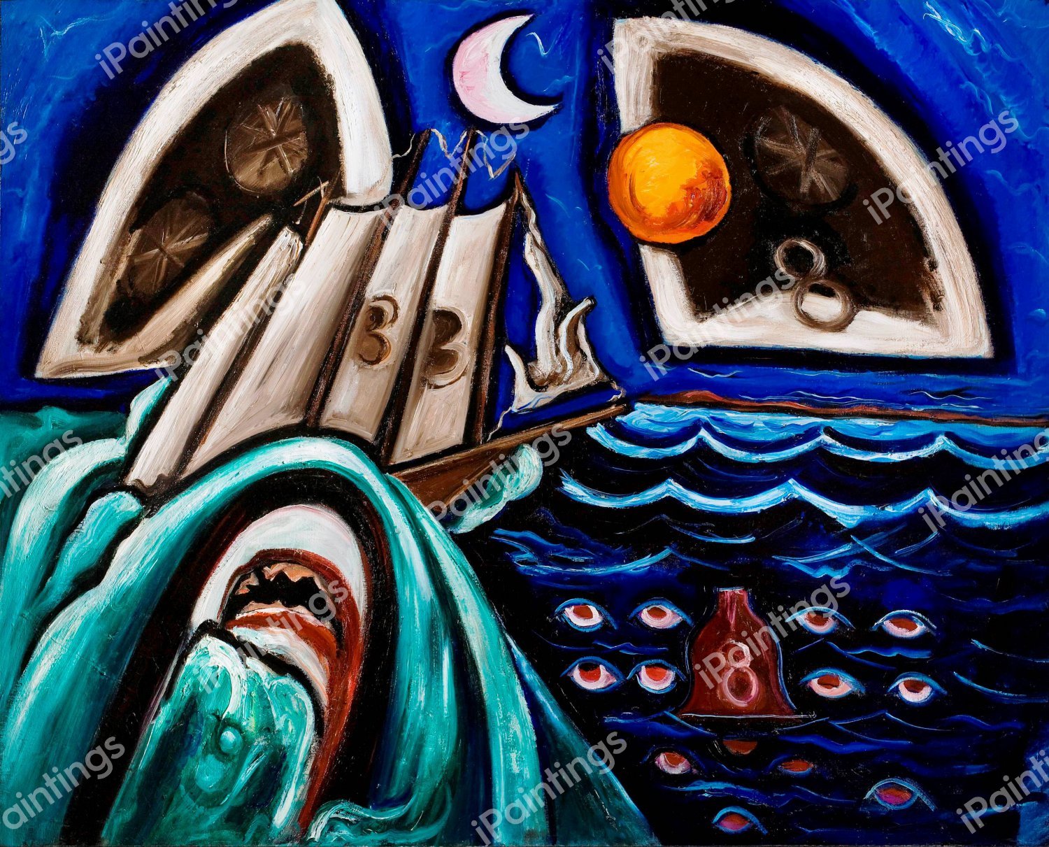 Eight Bells Folly: Memorial to Hart Crane. The painting by Marsden Hartley