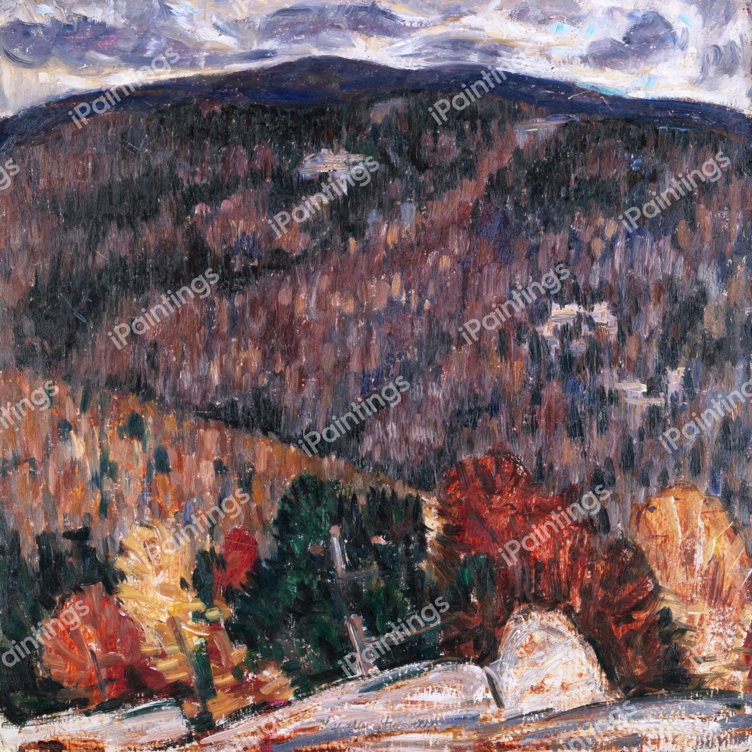 Landscape No. 25. The painting by Marsden Hartley