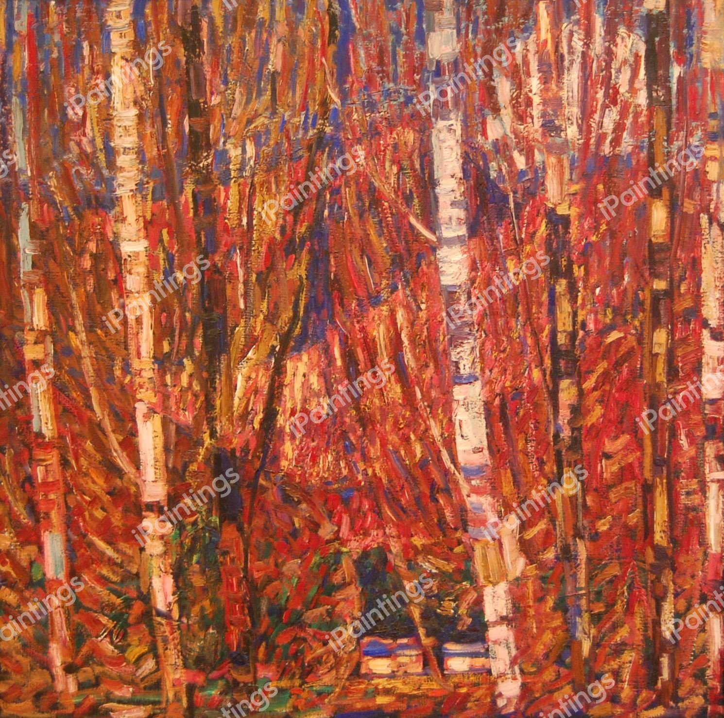 Maine Woods. The painting by Marsden Hartley