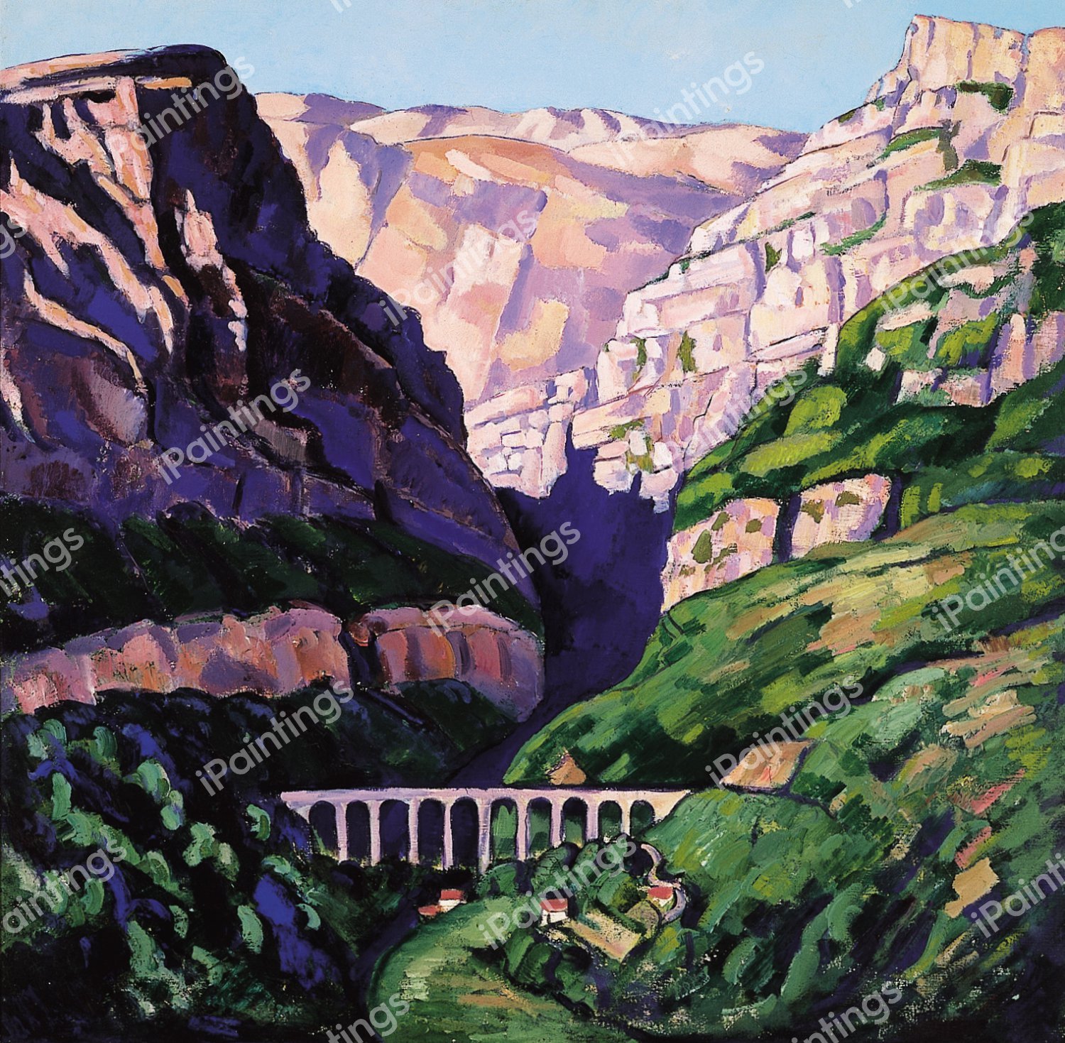Maritime Alps, Vence, No. 9. The painting by Marsden Hartley