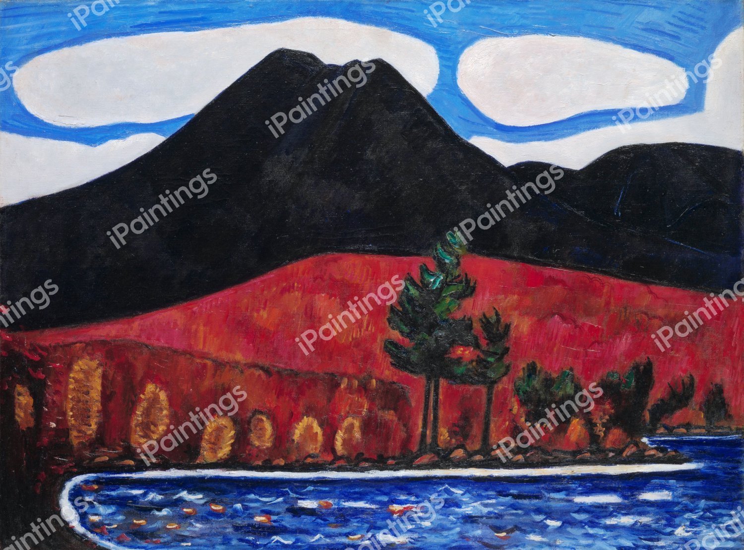 Mt. Katahdin, Maine, No. 2. The painting by Marsden Hartley