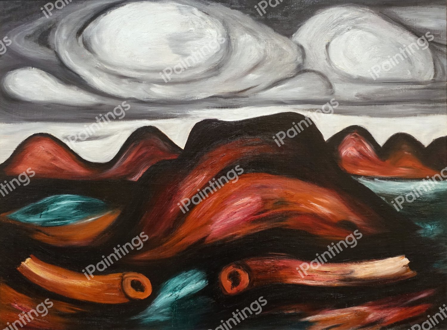 New Mexico Recollection No. 12. The painting by Marsden Hartley