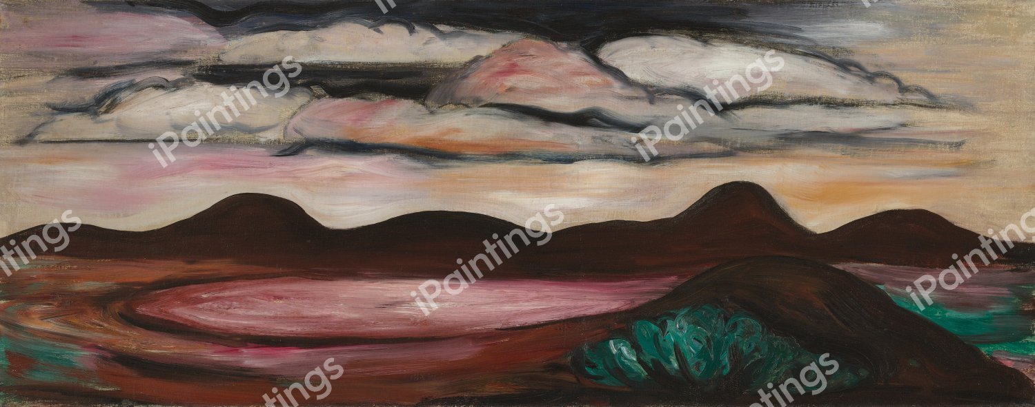 New Mexico Recollection. The painting by Marsden Hartley