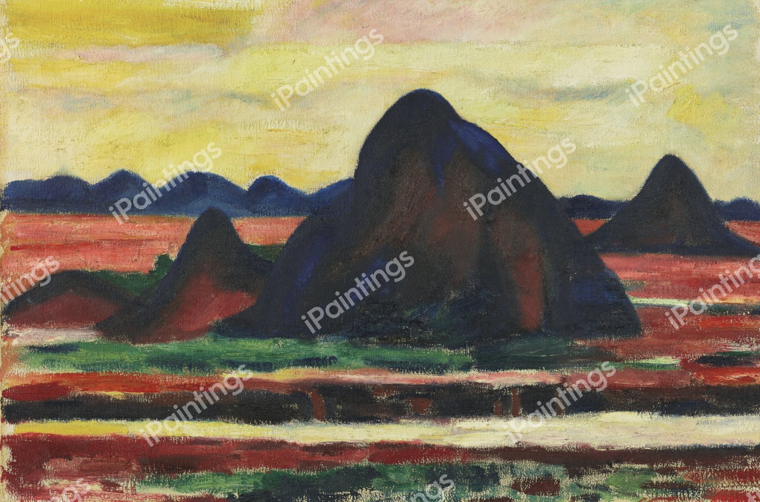 New Mexico. The painting by Marsden Hartley