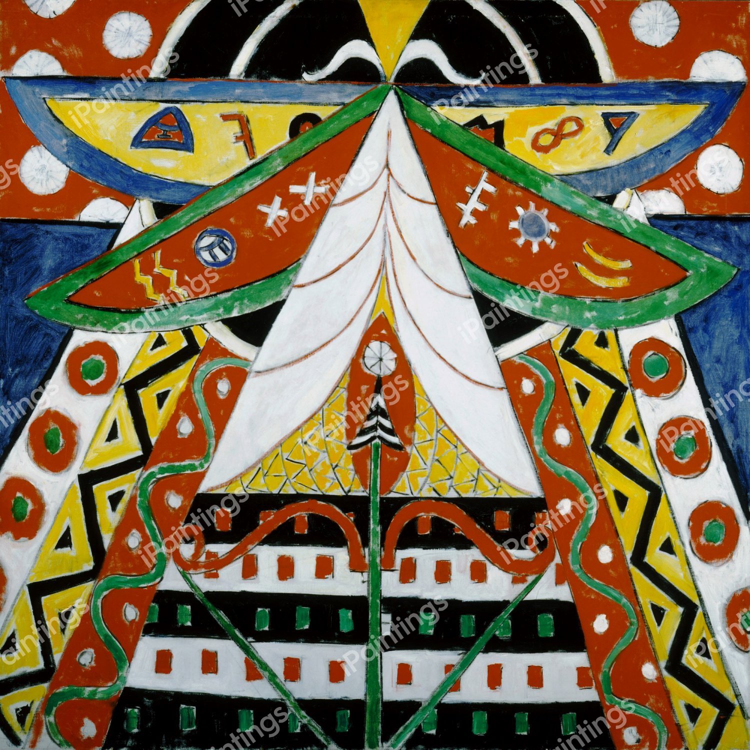 Painting No. 50. The painting by Marsden Hartley
