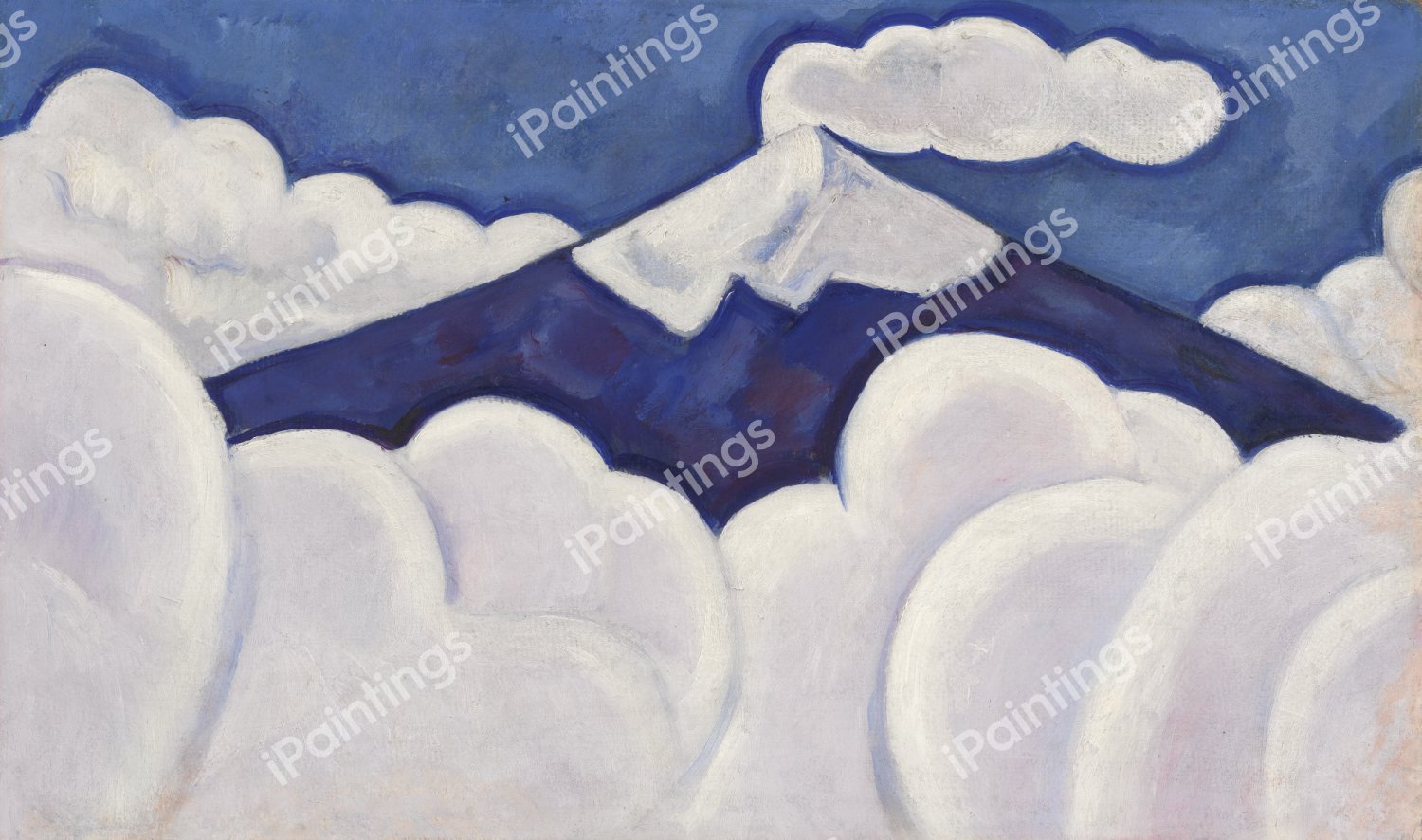 Popocatepetl. The painting by Marsden Hartley