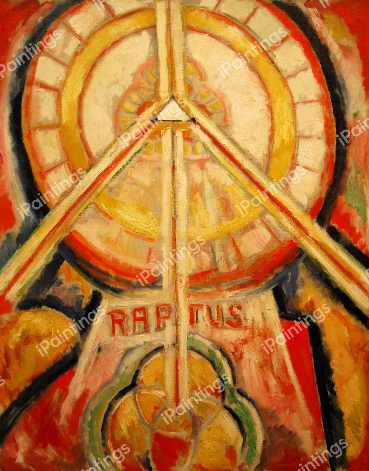 Raptus. The painting by Marsden Hartley