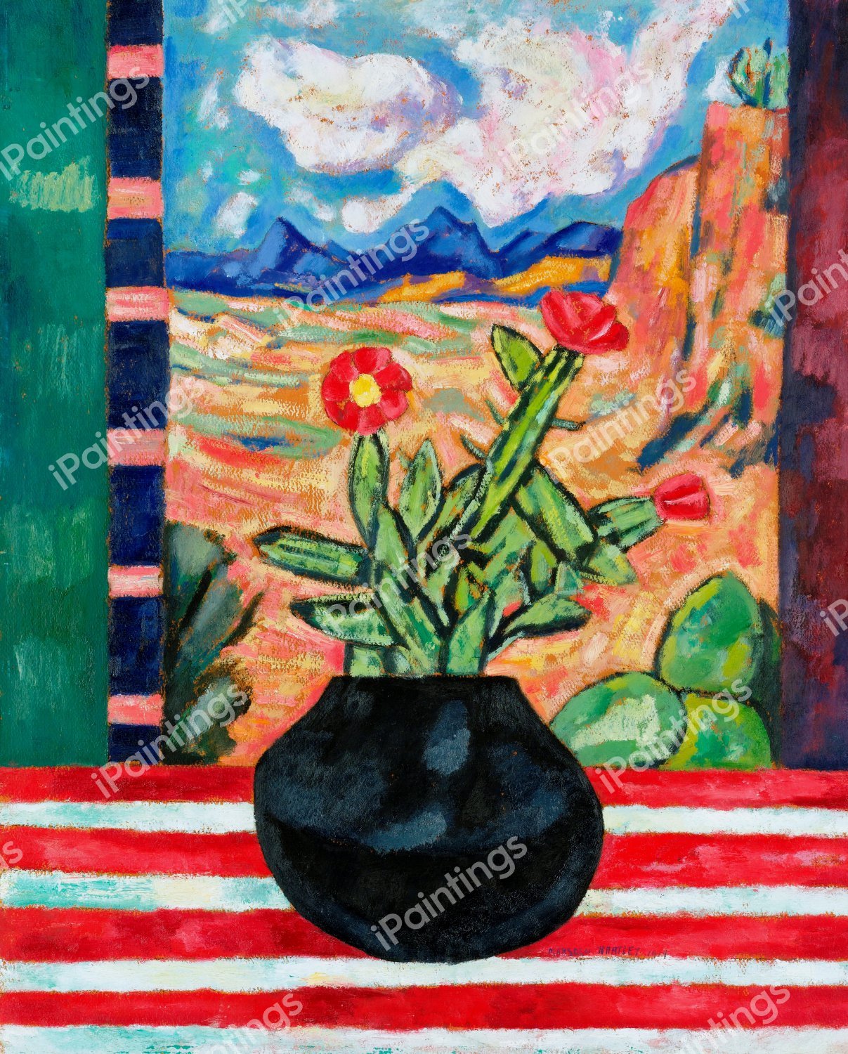 Still Life. The painting by Marsden Hartley