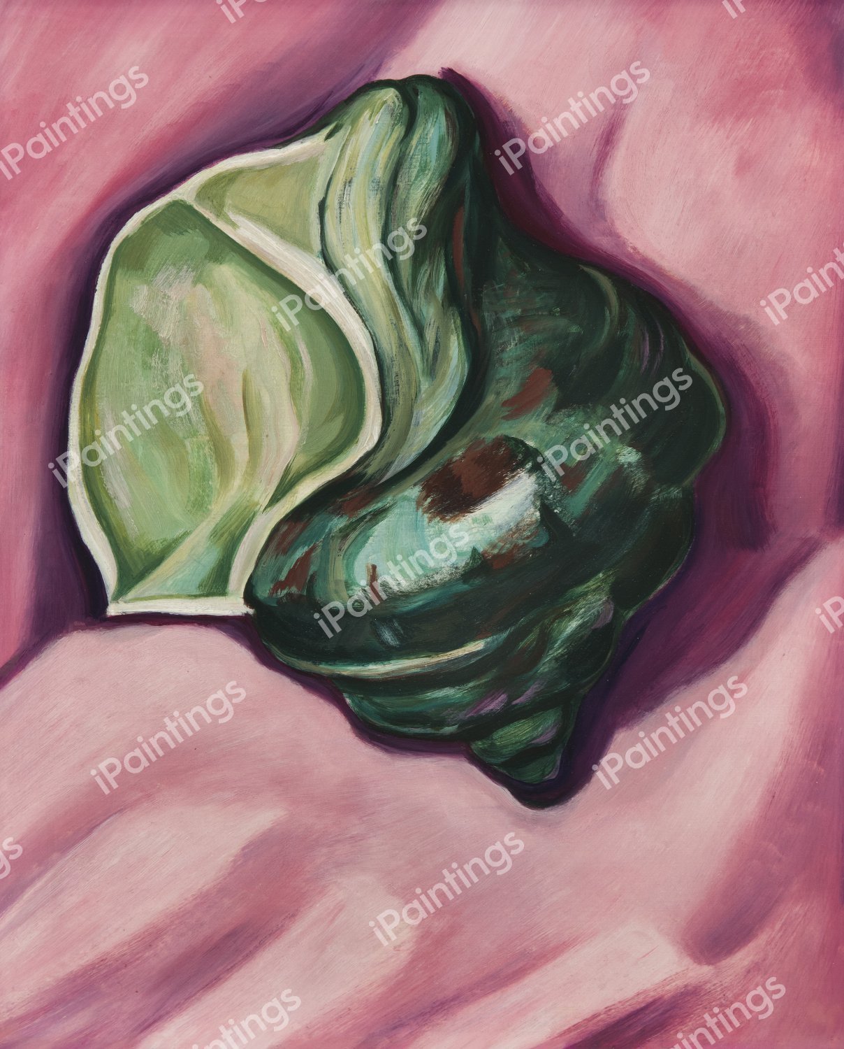 The Seashell. The painting by Marsden Hartley