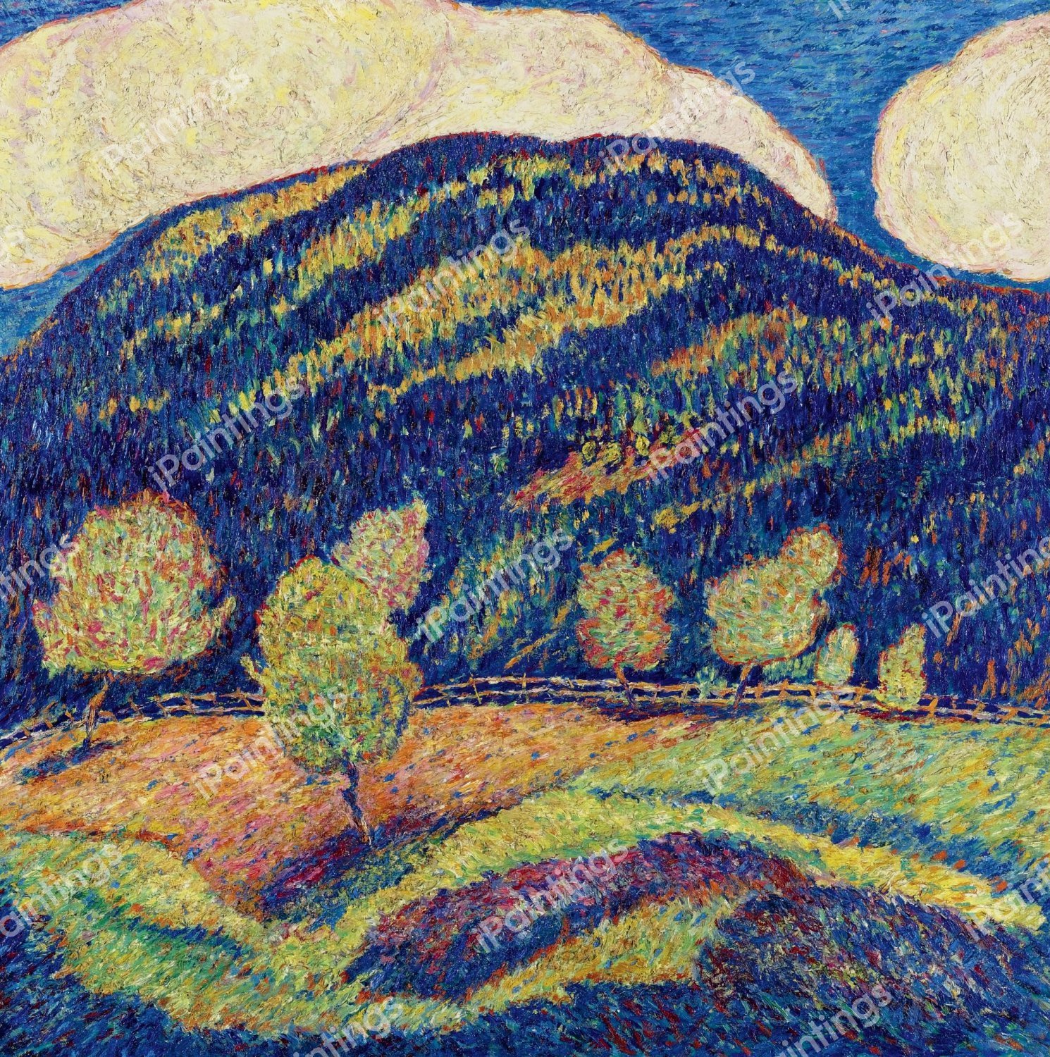 The Silence of High Noon. The painting by Marsden Hartley