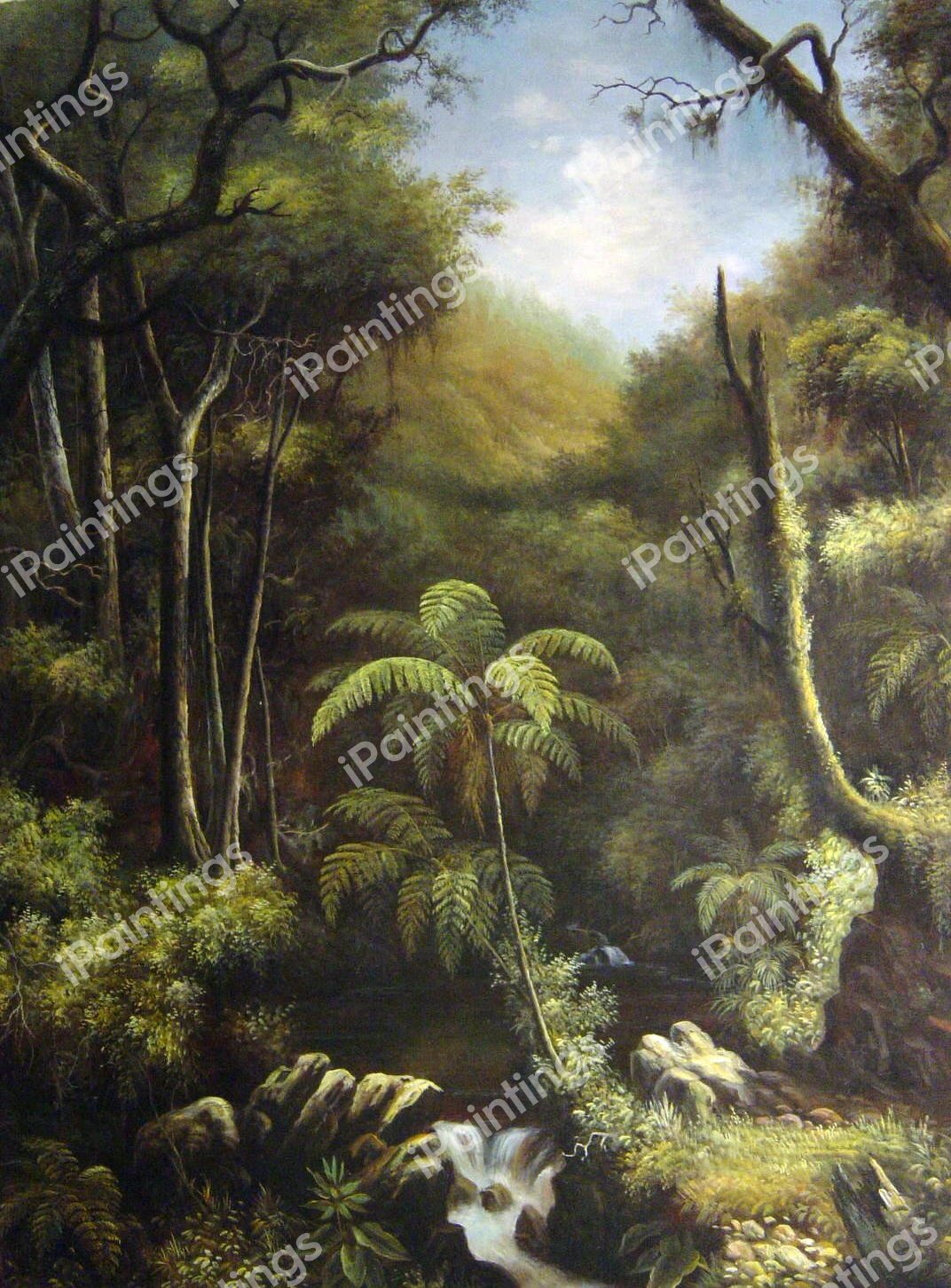 Brazilian Forest. The painting by Martin Johnson Heade