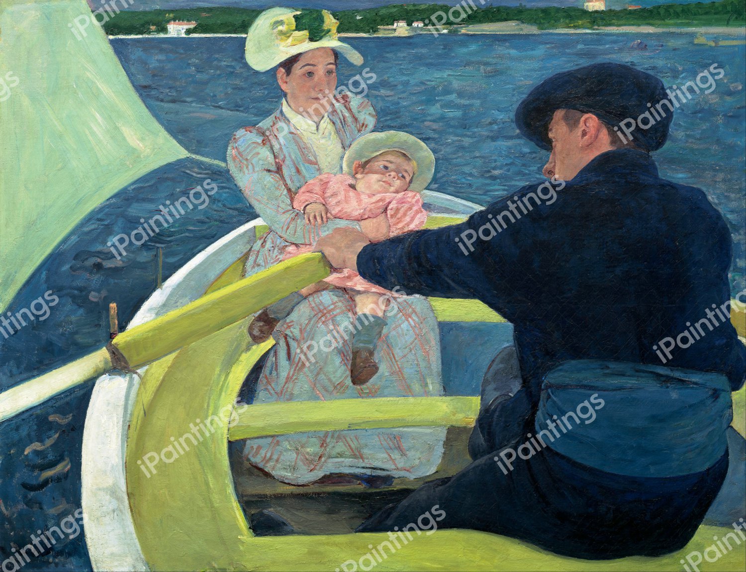 Boating Party. The painting by Mary Cassatt