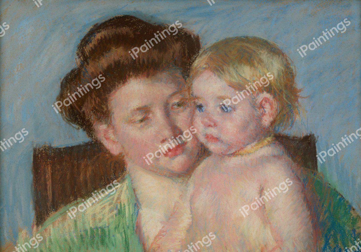 Mother and Child 1. The painting by Mary Cassatt