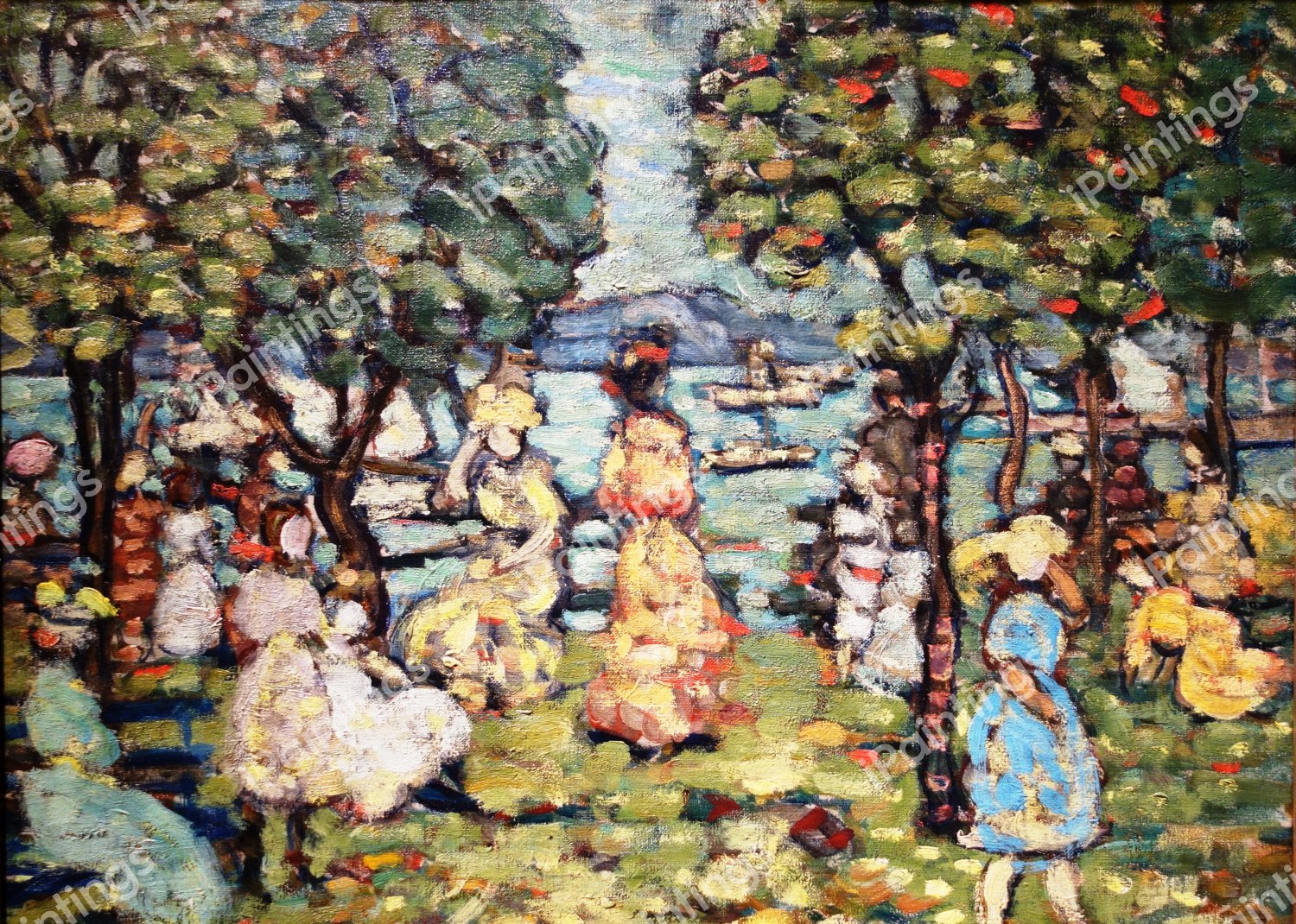 Salem. The painting by Maurice Prendergast